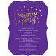 Purple Surprise Party Confetti Dot Invitations Image 3 of 6